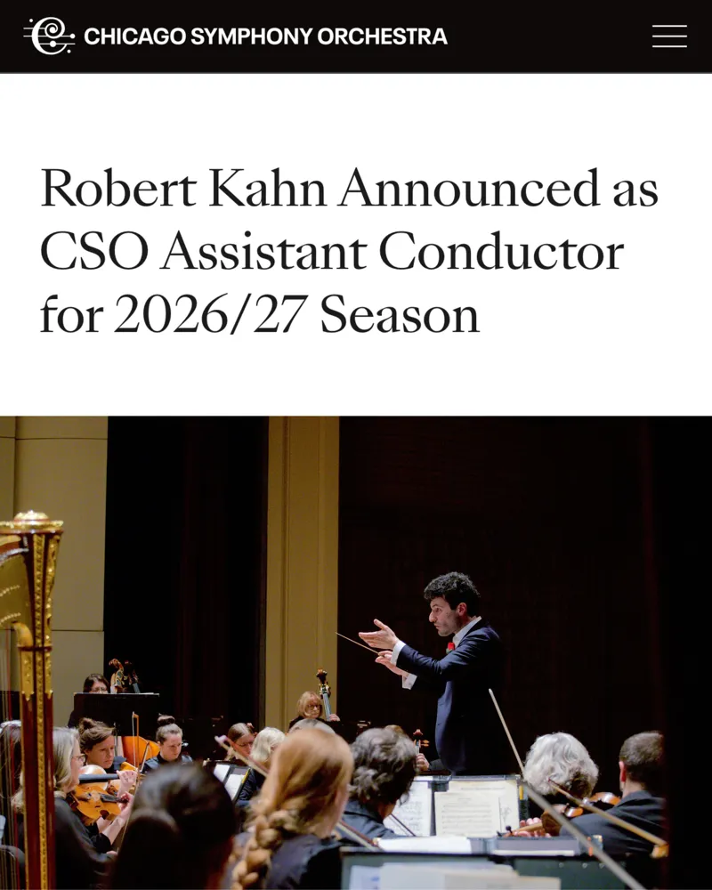 CSO Assistant Conductor